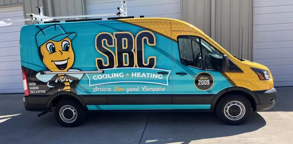 SBC cooling and heating truck in Shreveport, LA.